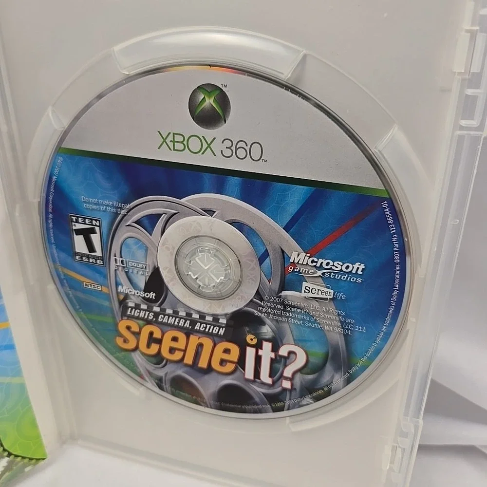 Scene It?: The Movie Trivia Game ~ Microsoft XBOX 360‎ Game ~ Complete W/ Manual